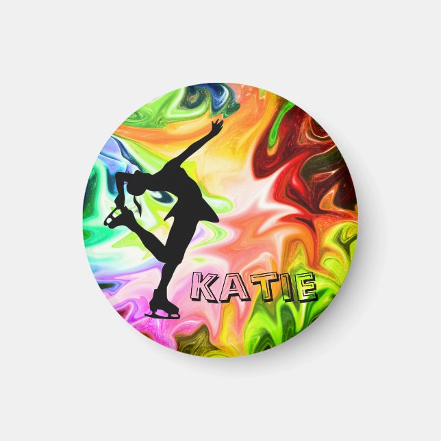 LIQUID RAINBOW & SKATER MAGNET (Vorne)