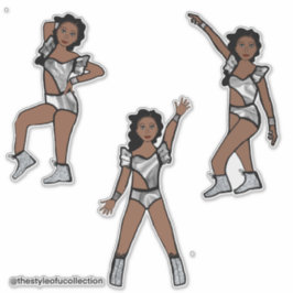 Liquid Silver Dancer #1 Aufkleber