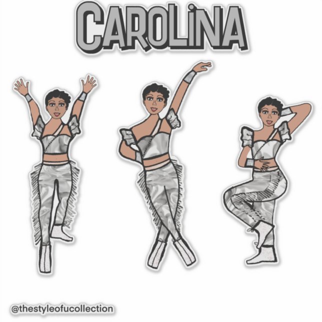 Liquid Silver Dancer #2 Aufkleber (Vorderseite)