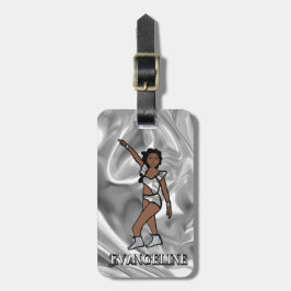 Liquid Silver White Dancer #1 Gepäckanhänger