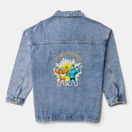 Liquid Strength – Funny Juice & Water Muscle Desig Jeansjacke