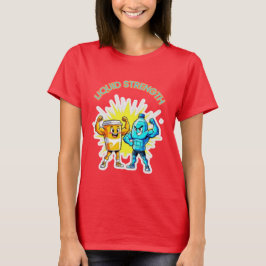 Liquid Strength – Funny Juice & Water Muscle Desig T-Shirt