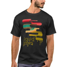 "Liquid Times" Abstrakte Schmelz-Grafik-T-Shirt