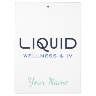 Liquid Wellness + IV Klemmbrett - Personalisiert