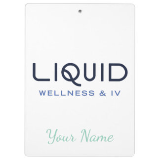  Liquid Wellness + IV Klemmbrett - Personalisiert