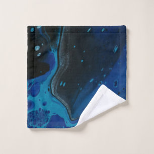 Liquide psychédélique bleu foncé