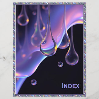 Liquify - Binder Insert Recipe Divider / Index