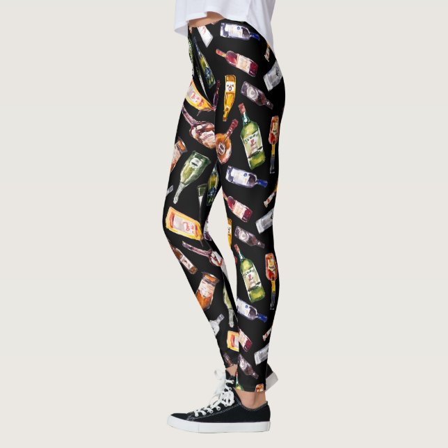 Liquor Bottles Pattern Leggings (Links)