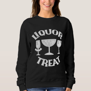 Liquor Leckerei Funny Halloween Party Weinroute Me Sweatshirt