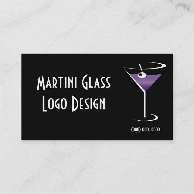 Liquor-Logo-Visitenkarte Visitenkarte (Vorderseite)