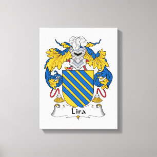 Lira Familienwappen Leinwanddruck