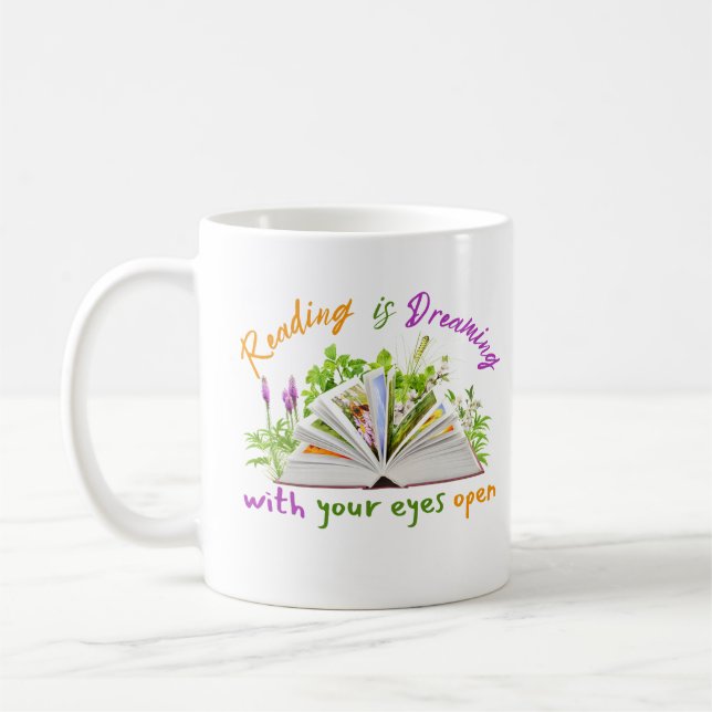 Lire Citation Mug - Dream With Your Eyes Open (Gauche)