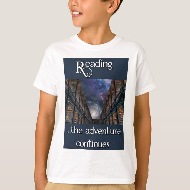 Lire ... l'aventure continue T-Shirt (Devant)