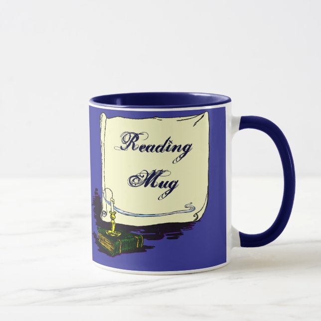 Lire Mug livre Vintage avec bougie (Droite)