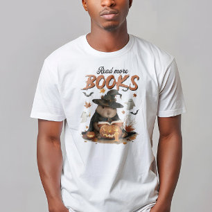 Lire plus Livres Capybara Halloween Funny T-shirt