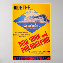 Lire Railroad Crusader Train 1937 Poster