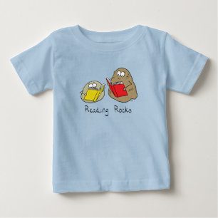Lire Rocks Funny Book T-shirt bébé pour enfants