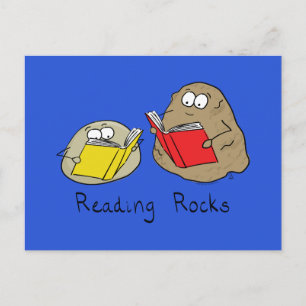 Lire Rocks Funny Livre carte postale