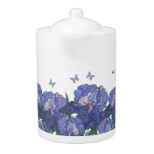 L'iris exquis fleurit le pot personnalisable #4 de