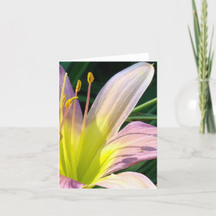 Lis bonjour !  Carte pour notes