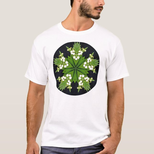 Lis du T-shirt de mandala de vallée (Devant)