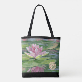 Lis roses, protections de lis, sac fourre-tout à