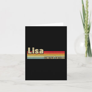 Lisa Geschenkname Personalisiert Geburtstagsspass  Karte