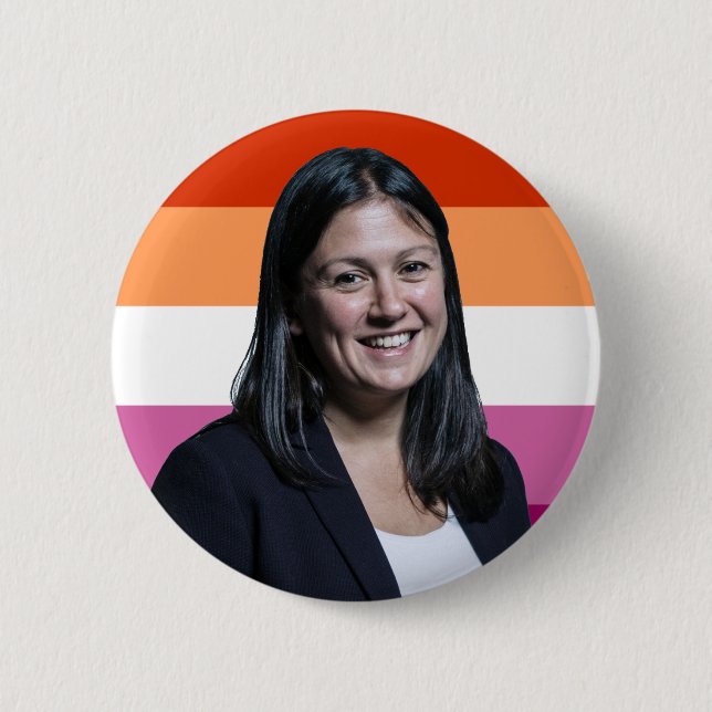 Lisa Nandy Lesbian Flag Abzeichen Button (Vorderseite)