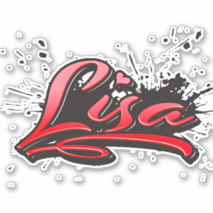 Lisa sticker graffiti autocollant