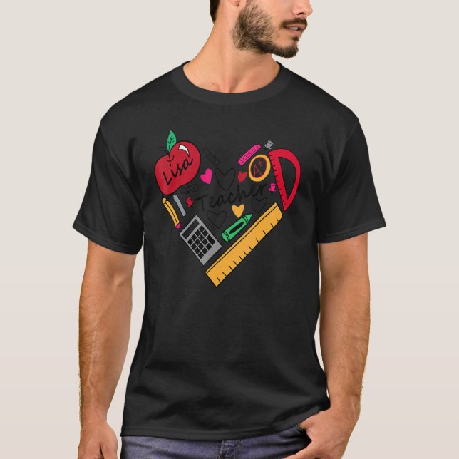 Lisa Teacher zurück an die Schule T-Shirt (Vorderseite)