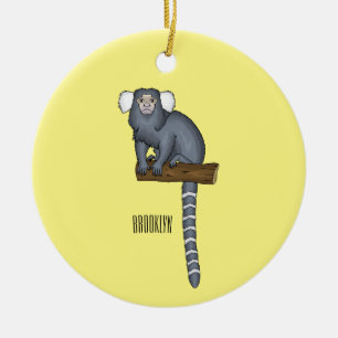 Lisbanaffe Cartoon-Illustration Keramik Ornament