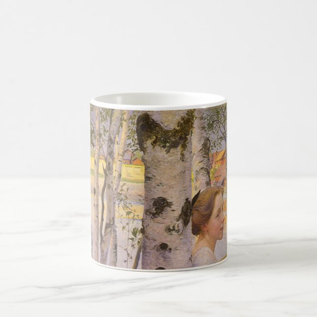 Lisbeth in der Birch Grove (Schönes junges Mädchen Kaffeetasse (Mittel)