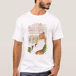 Lisbeth mit einer gelben Tulpe T-Shirt