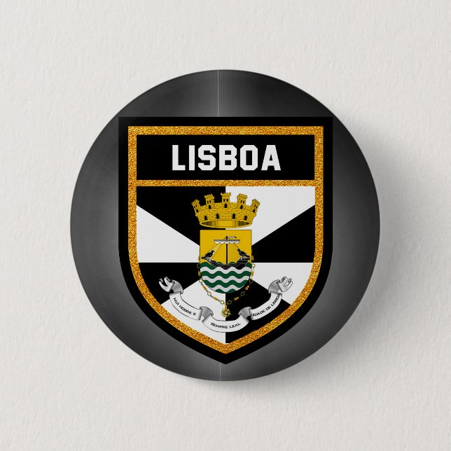 Lisboa-Flagge Button (Vorderseite)