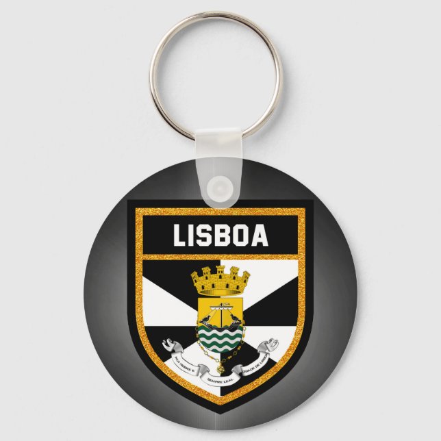 Lisboa-Flagge Schlüsselanhänger (Vorderseite)