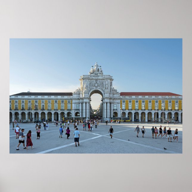 Lisbon. Commerce Square. Poster (Vorne)