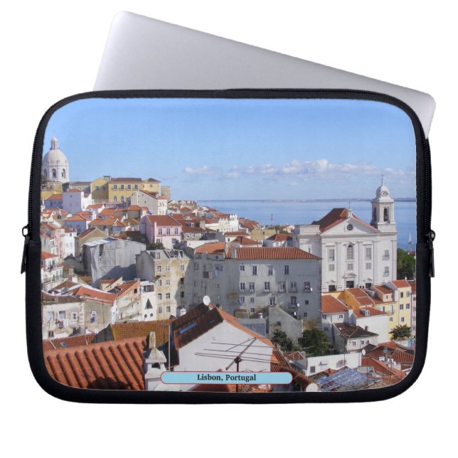 Lisbon, Portugal Laptopschutzhülle (Vorderseite)
