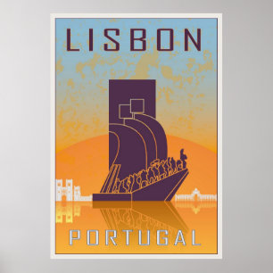 Lisbon vintage Plakat