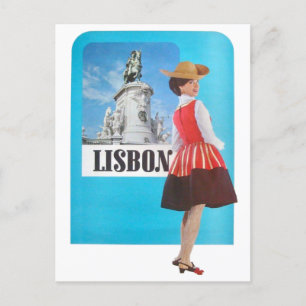 Lisbonne PortugalVintage Carte postale Voyage