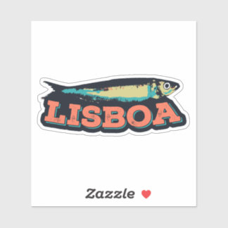 Lisbonne Sardine illustration Portugal Sticker