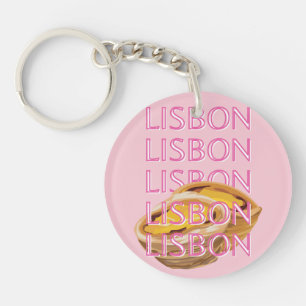 Lisbonne Travel Art, Portugal, Rose, Preppy