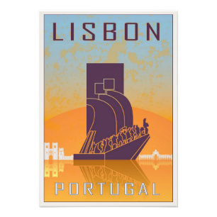 Lisbonne vintage poster
