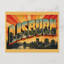 Lisburn Nordirland Vintage Reise Kunst