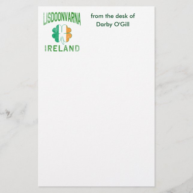LISDOONVARNA Irland Briefpapier (Vorderseite)