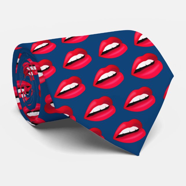 "Lisez mes lèvres" luscieux Cravate bouche (Roulé)
