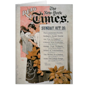 "Lisez New York Times" (le litho de couleur)
