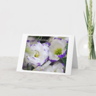 Lisianthus-Blumen-Grußkarte Karte