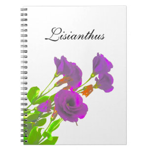 Lisianthus Purple Flowers Notizblock