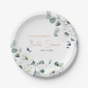 Lisianthus succulent Ivory Botany Brautparty Pappteller