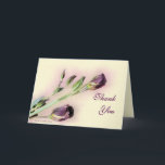 Lisianthus thank you blank card —customize dankeskarte<br><div class="desc">The beauty and vereinfachung city of this card make it hat perfekt choice for any chance. You may choose to change the words on the outside and inside to make this card for any chance you want (birthday, get well, thinking of you, thank you, sympathy and much more). To see...</div>